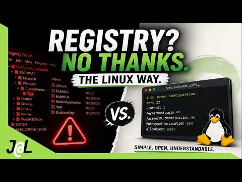 Windows Has a Registry. Linux Doesn't. Here's Why.