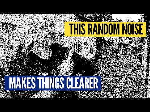 The magic of adding random noise to black and white images.