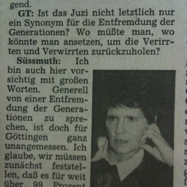 Interview mit Rita Süssmuth im GT (1989)