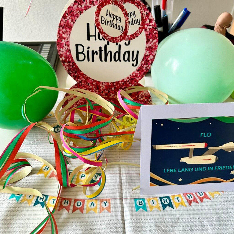 … wenn man aus dem Geburtstagsurlaub wieder zurückkommt.