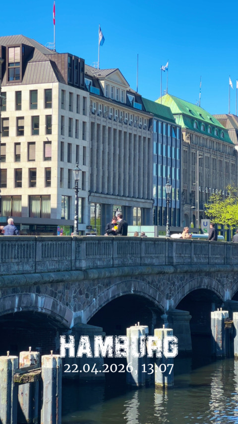 Jungfernstieg am 22. April 2026