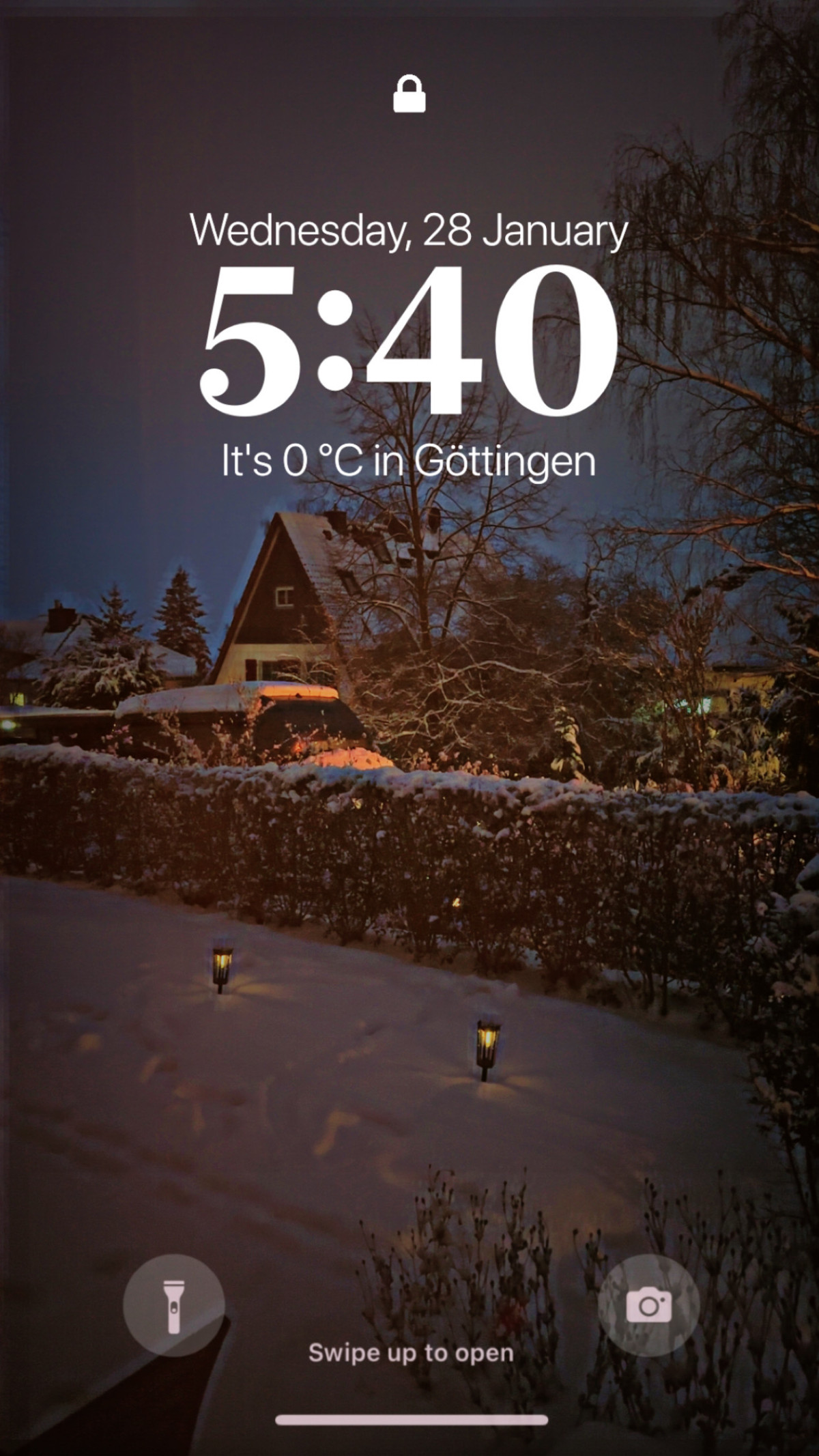 Glockenweg am 28. Januar 2026