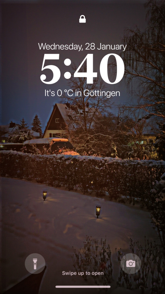 Glockenweg am 28. Januar 2026