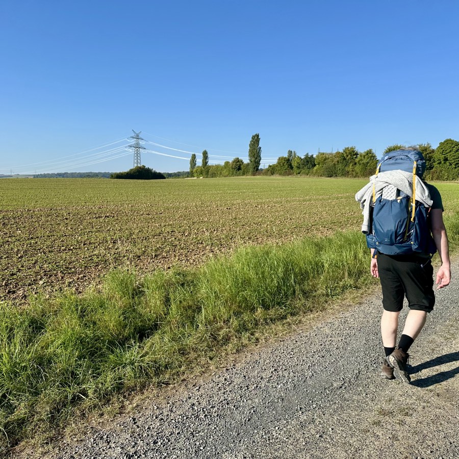 Hier waren wir noch motiviert: Der Beginn gleich hinter Tiefenbrunn.