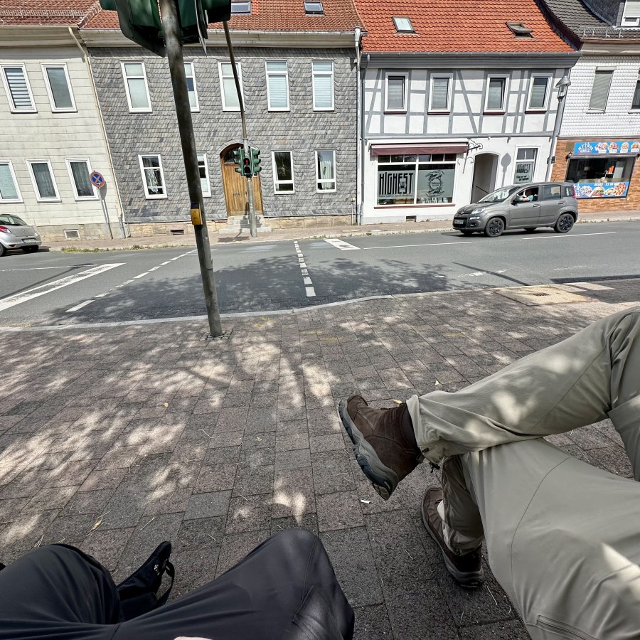 Das war die letzte Bankpause beim Tripp. Sie bleibt immer als etwas besonderes in Erinnerung.